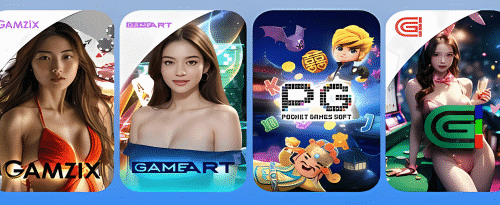 หน้าหลักแสดงภาพรวมค่ายคาสิโนออนไลน์และเกมสล็อตยอดนิยม เล่นง่าย ได้เงินจริง